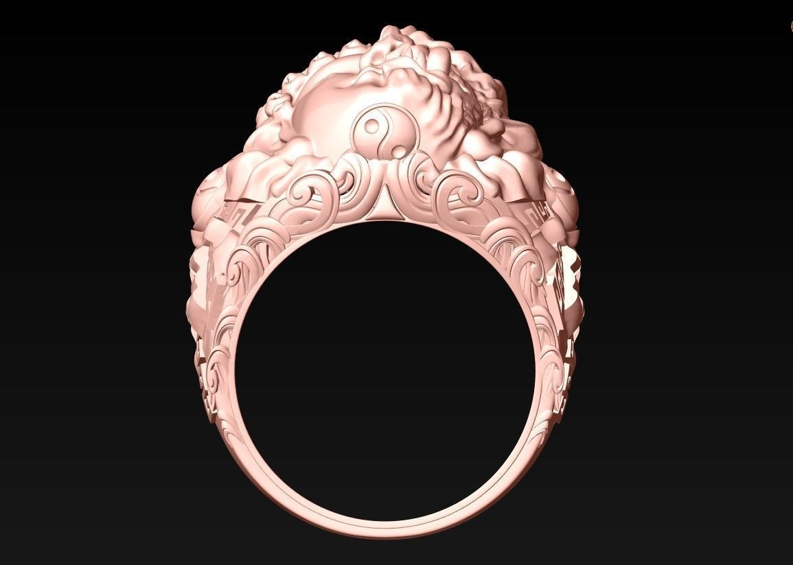 Devil and Buddha Rings - N3047 3D print model_9