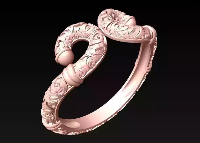 Sun Wukong Monkey King Ring - Power Pole Ring - N0112 3D print model