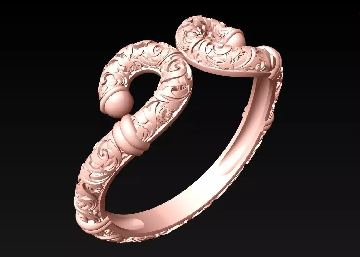 Sun Wukong Monkey King Ring - Power Pole Ring - N0112 3D print model