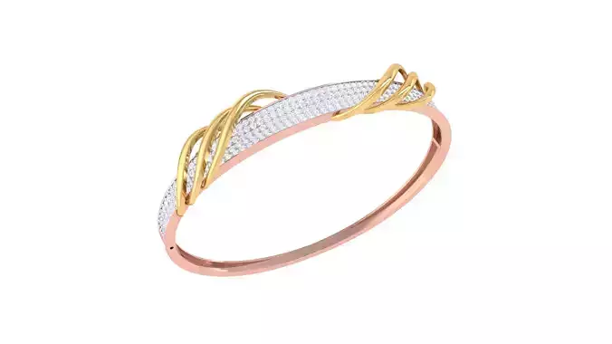 Women Bangle 3dm STL OBJ FBX Renders details