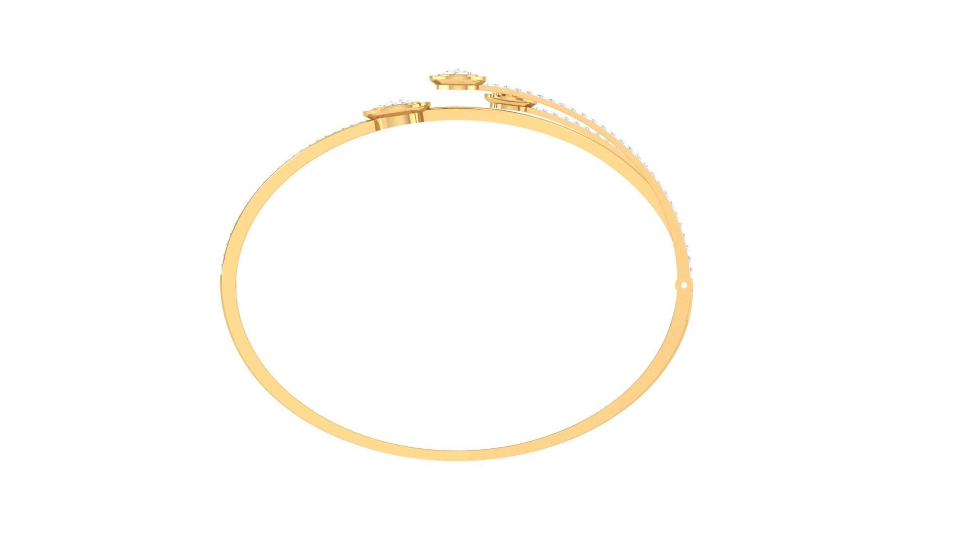 Women Bangle 3dm STL OBJ FBX Renders details 3D print model_4