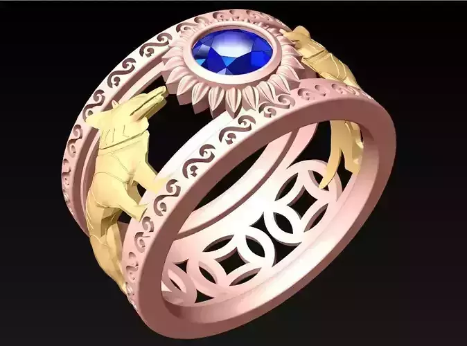 Double Dogs Ring - N9218