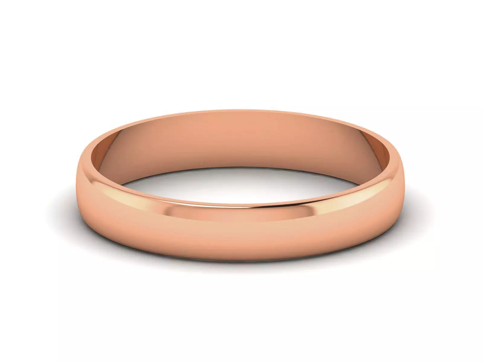 Plain Gold Band Ring 3dm render detail 3D print model_0