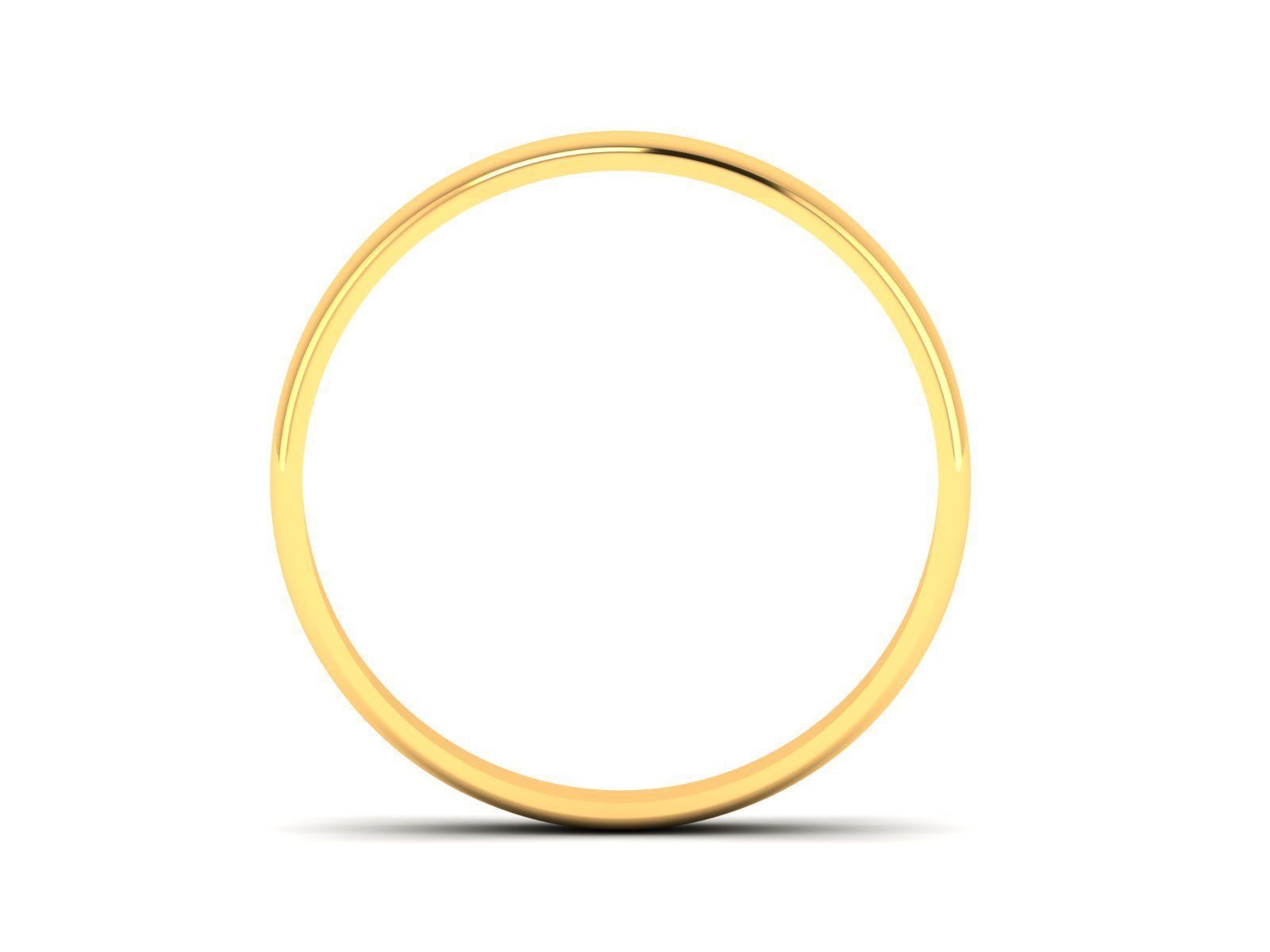 Plain Gold Band Ring 3dm render detail 3D print model_5
