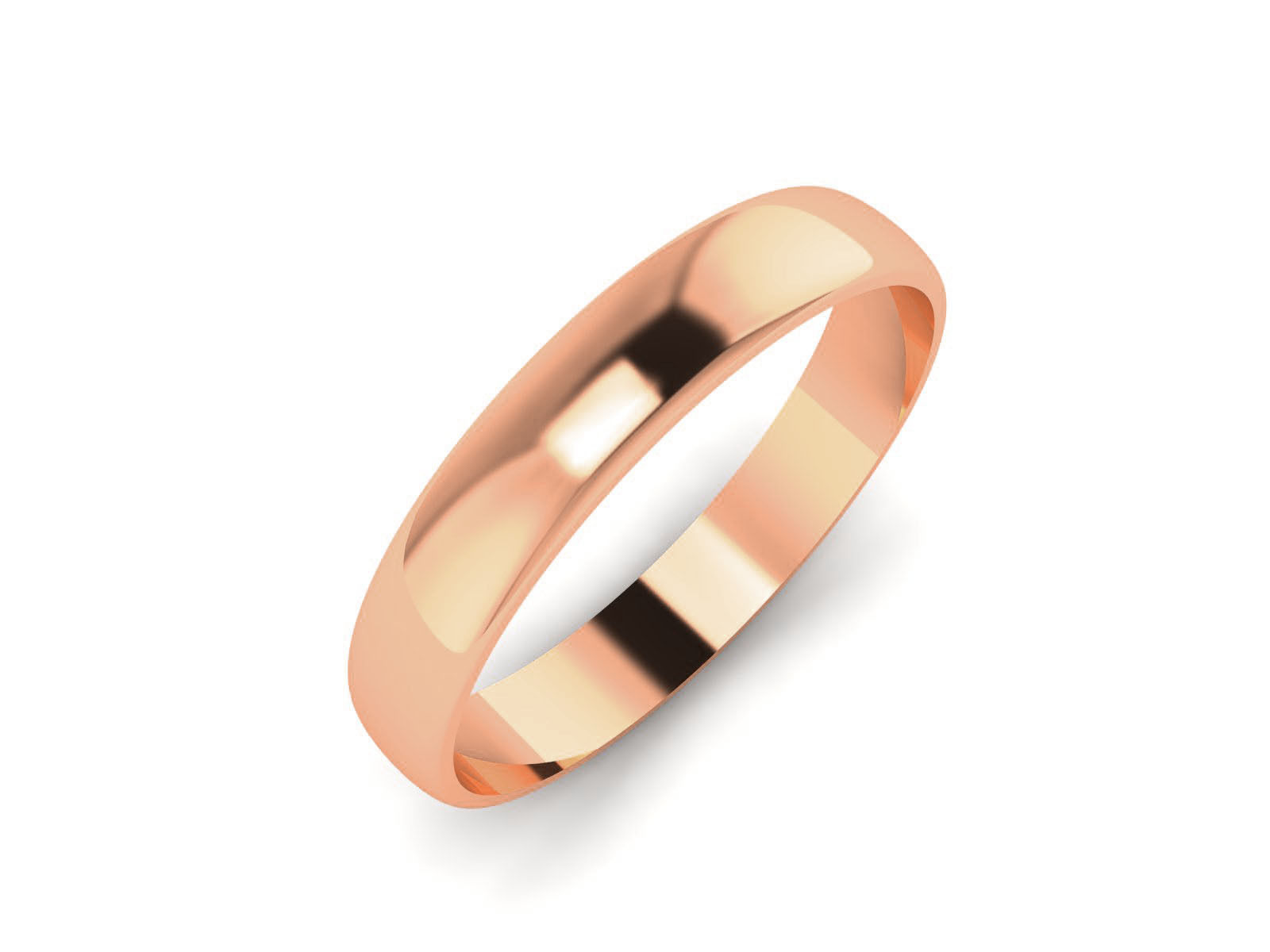 Plain Gold Band Ring 3dm render detail 3D print model_4
