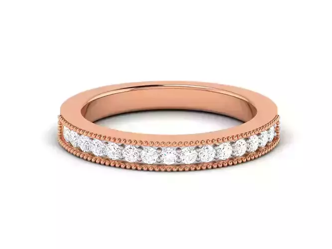 Women Band Ring 3dm stl render detail