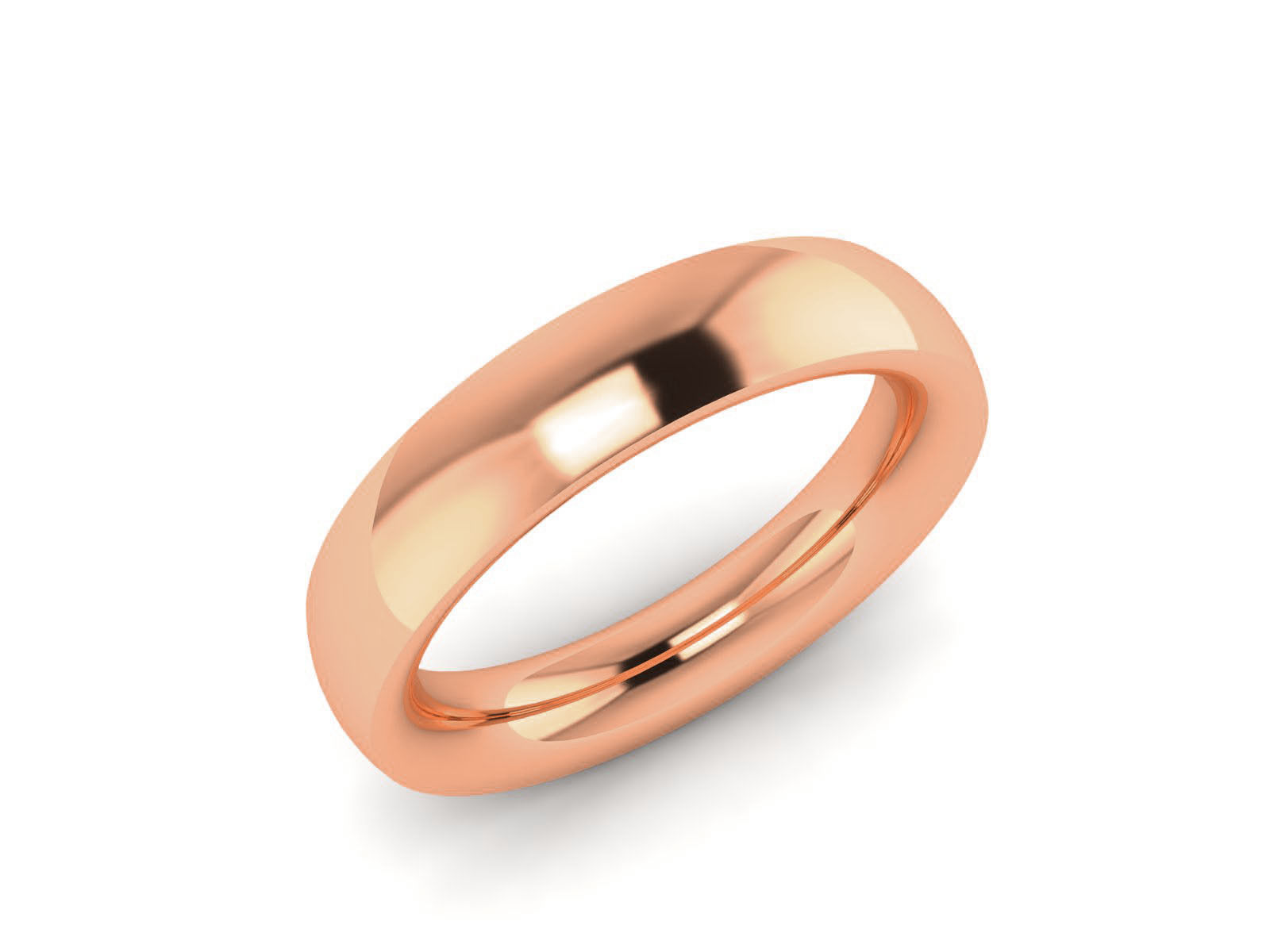 Plain Gold Band Ring 3dm render detail 3D print model_5