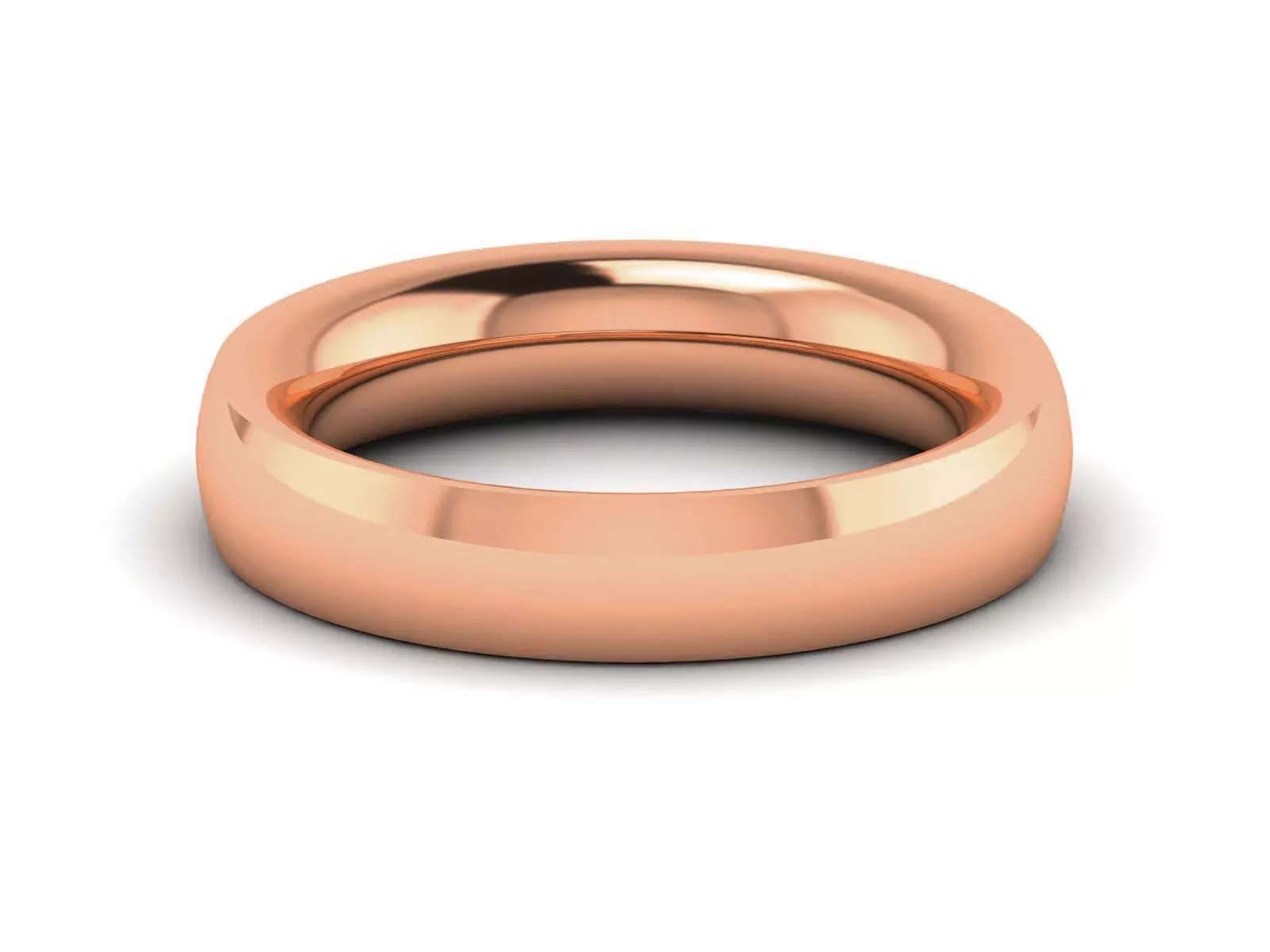 Plain Gold Band Ring 3dm render detail 3D print model_0