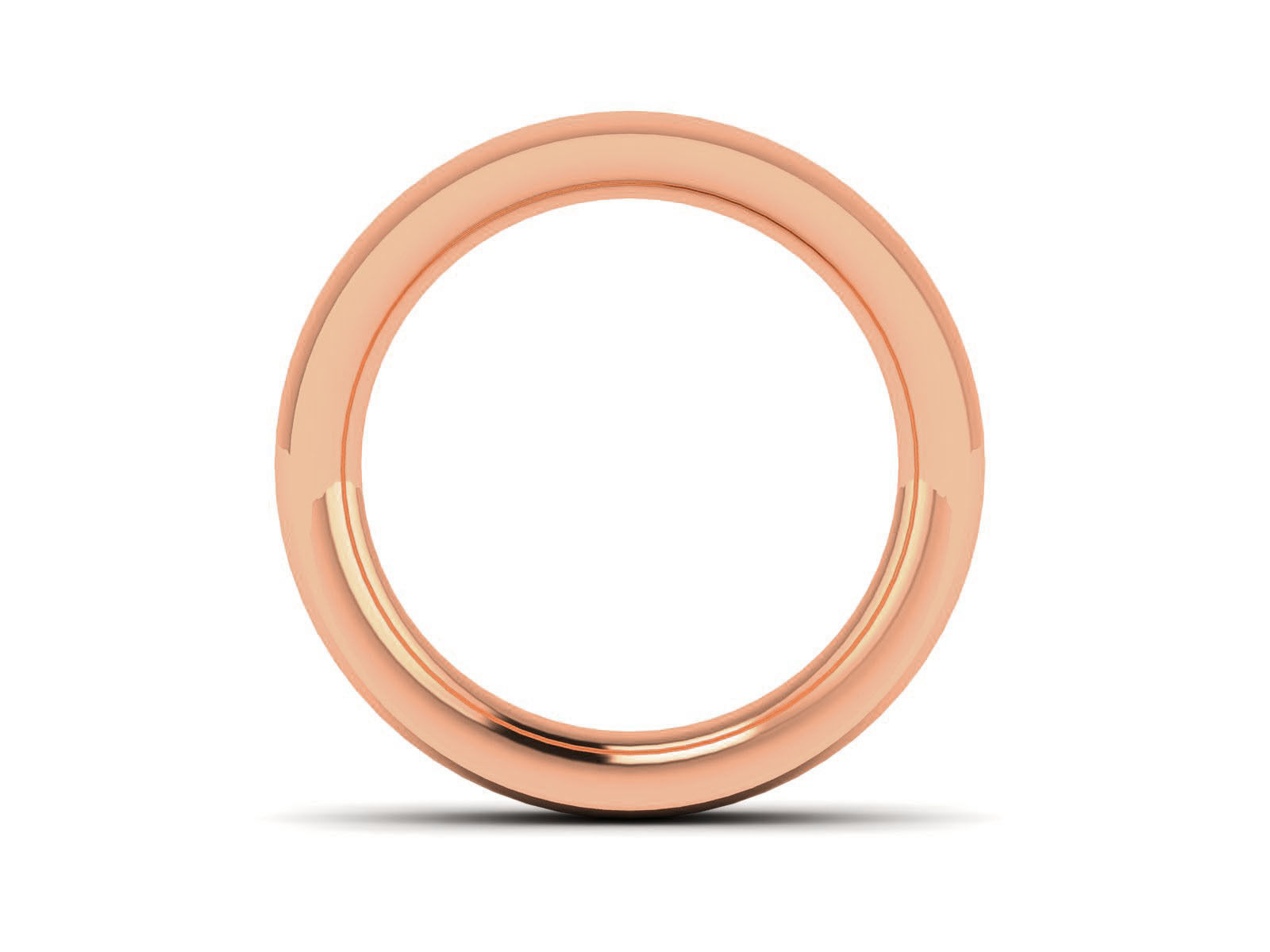 Plain Gold Band Ring 3dm render detail 3D print model_9