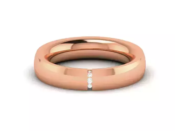 Women Band Ring 3dm render detail