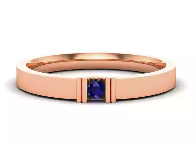 Women Band Ring 3dm render detail