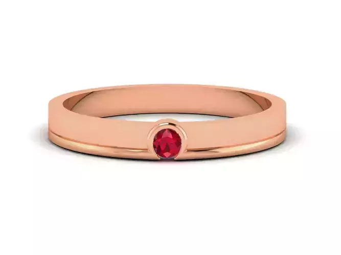 Women Band Ring 3dm render detail