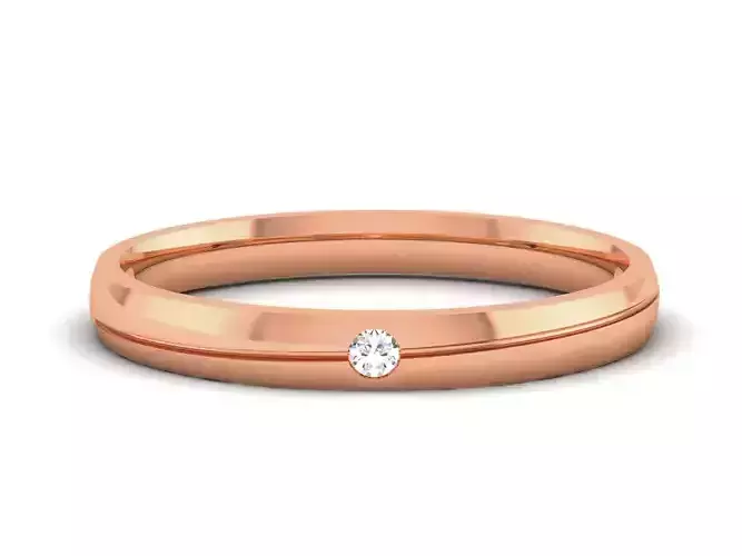 Women Band Ring 3dm render detail