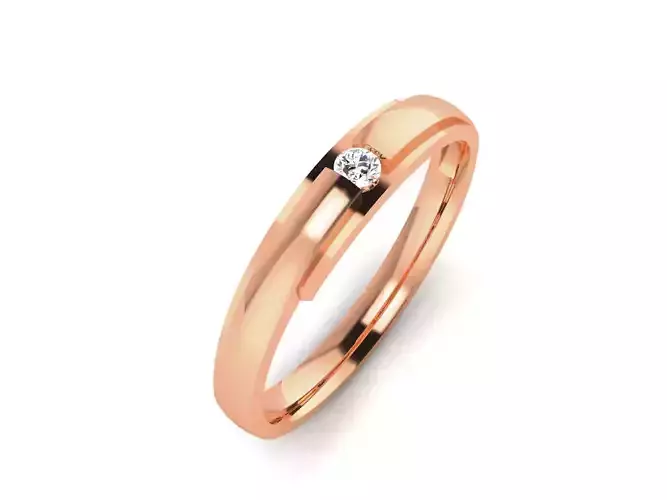 Women Band Ring 3dm render detail