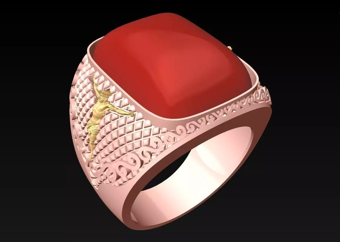 Jesus Ring - N1051 3D print model