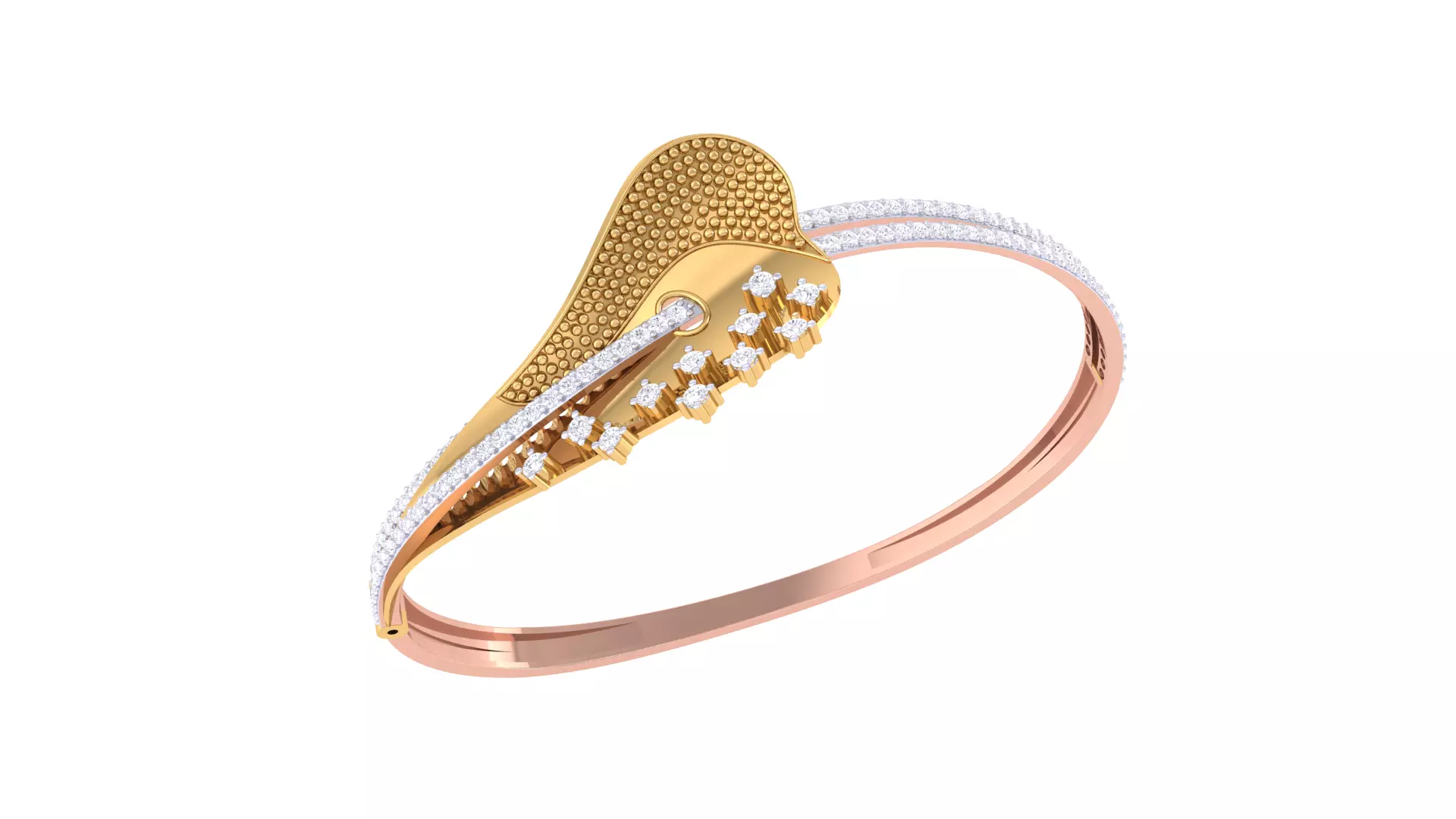 Women Bangle 3dm STL OBJ FBX Renders details 3D print model_0