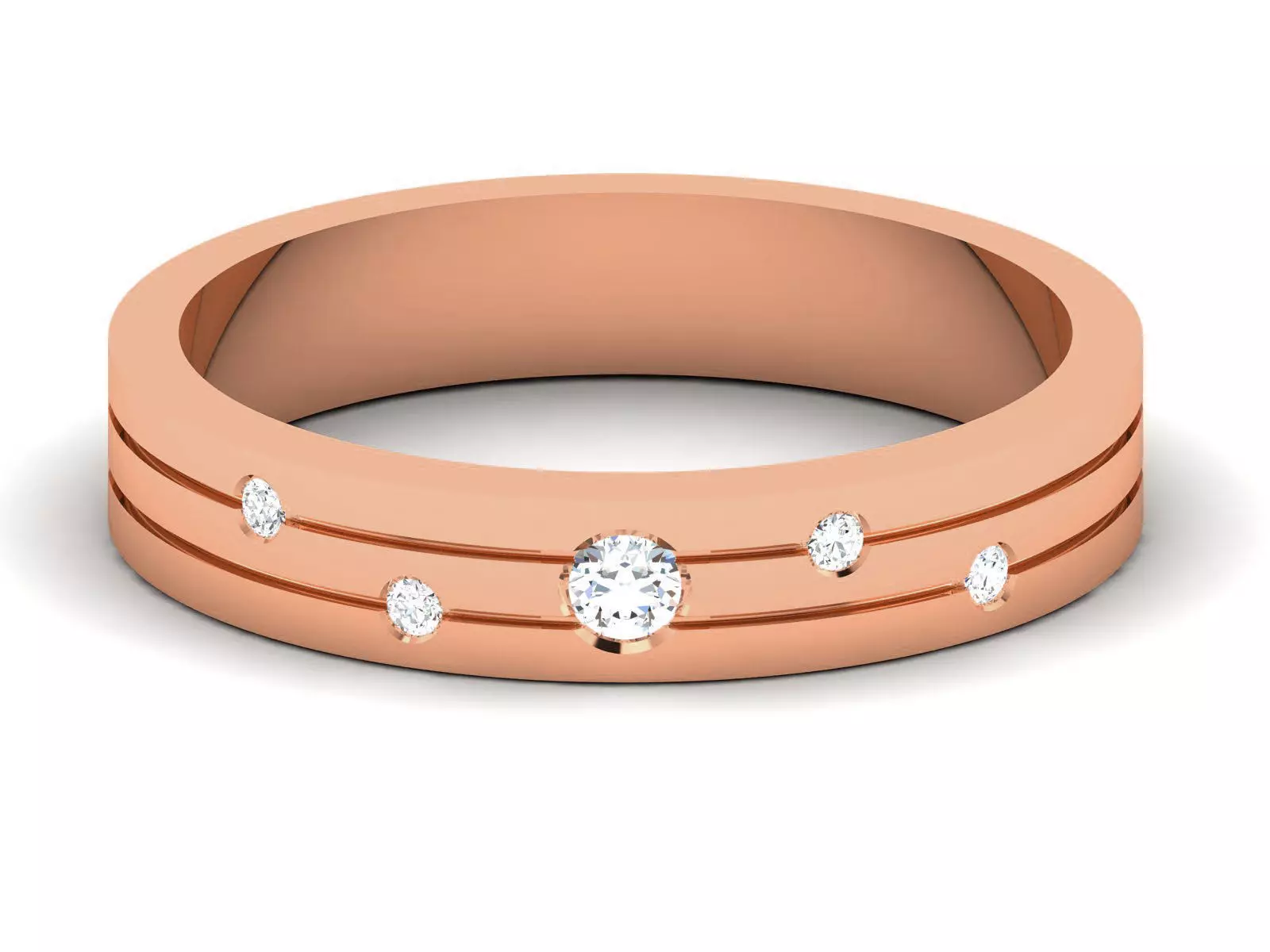 Women Band Ring 3dm render detail 3D print model_0