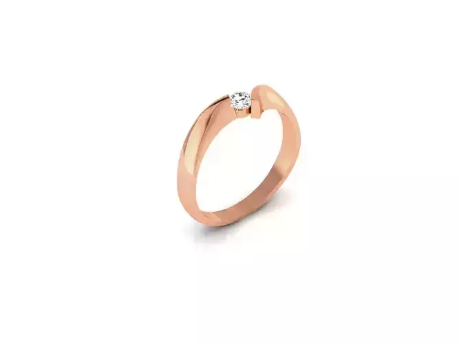 Women Band Ring 3dm render detail