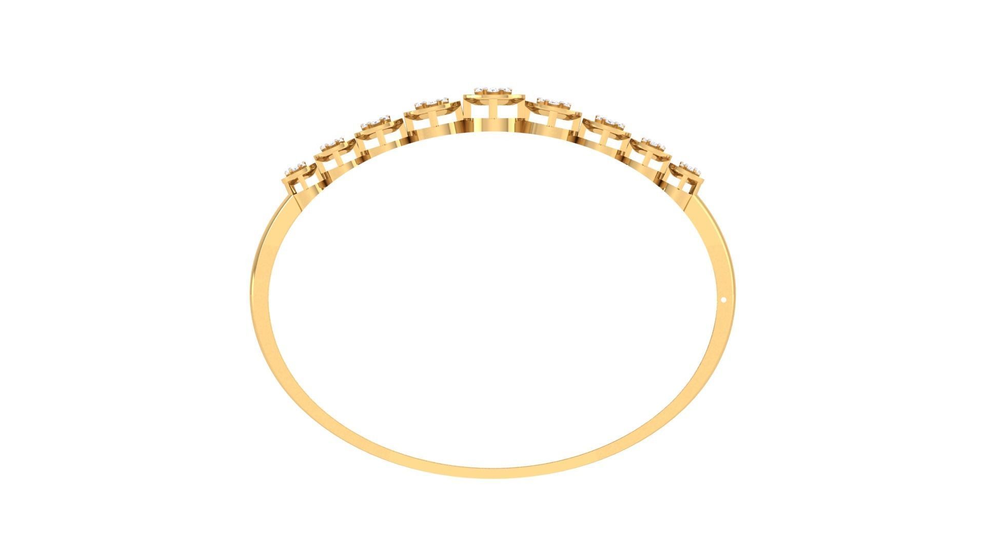 Women Bangle 3dm STL OBJ FBX Renders details 3D print model_4