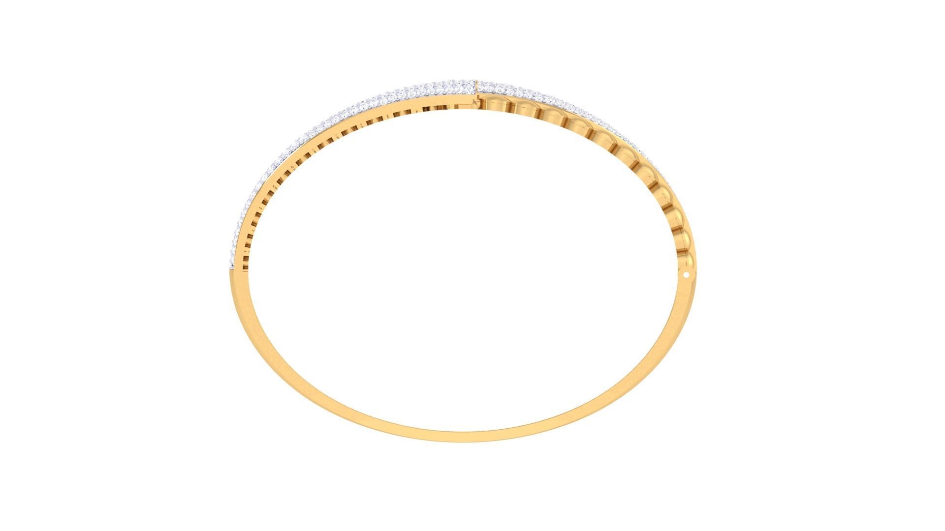 Women Bangle 3dm STL OBJ FBX Renders details 3D print model_4