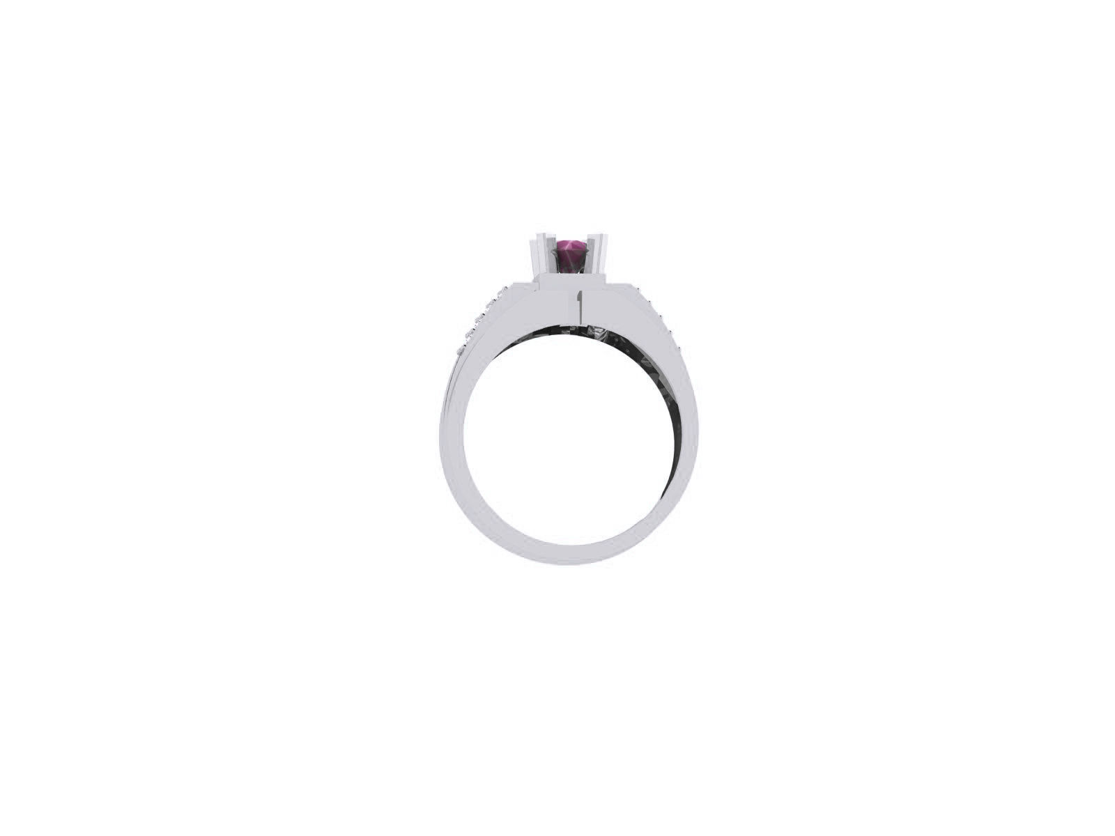 Women Diamond Ring 3dm stl render detail 3D print model_9