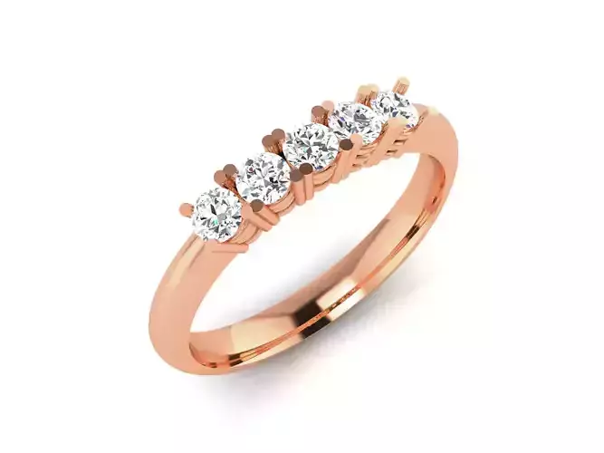 Women Band Ring 3dm render detail