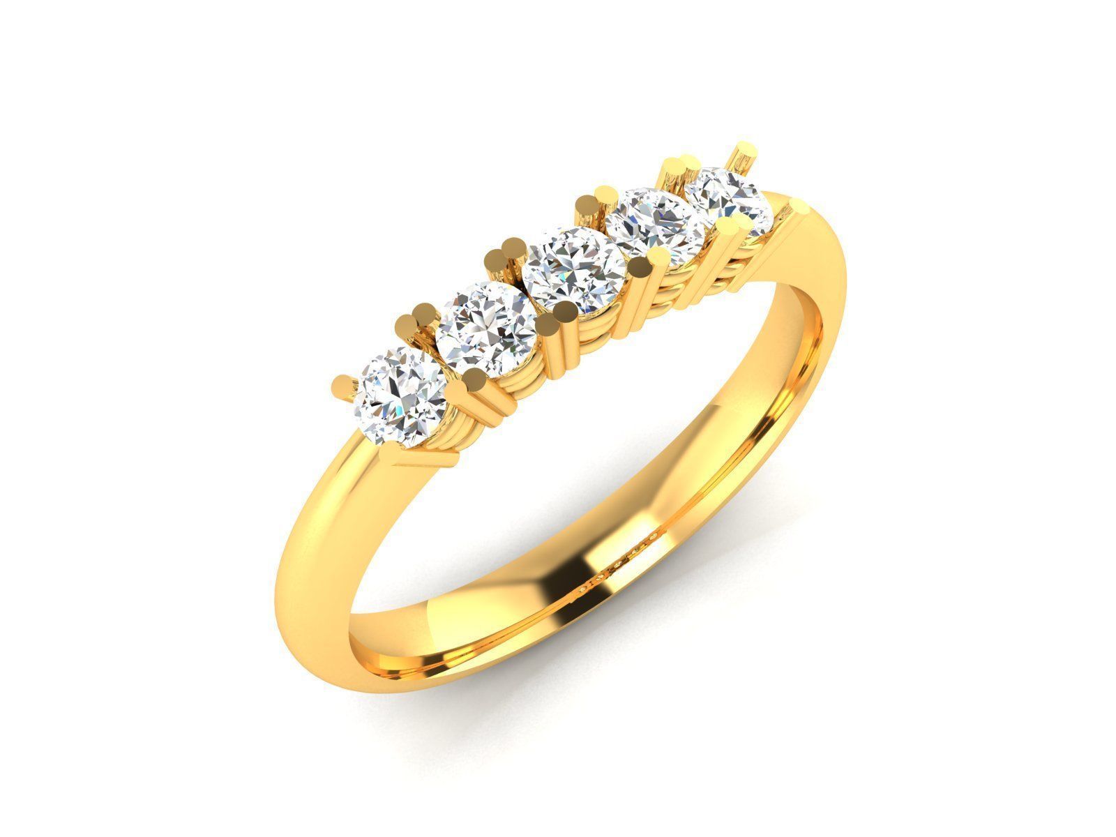 Women Band Ring 3dm render detail 3D print model_11