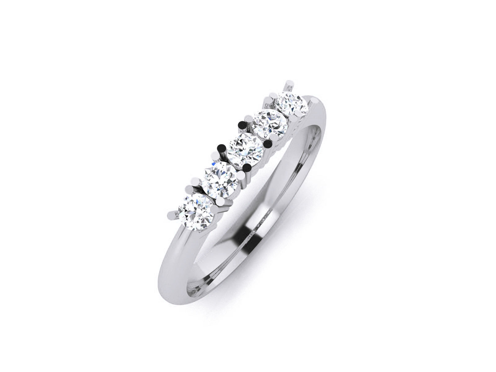 Women Band Ring 3dm render detail 3D print model_2