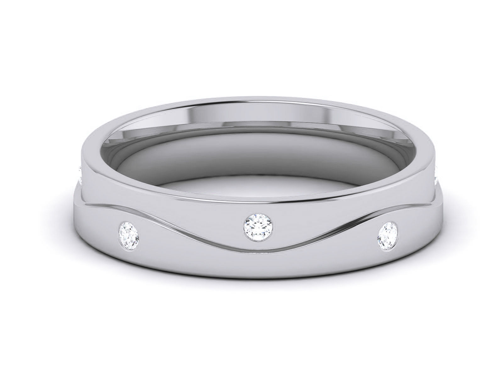 Women Band Ring 3dm render detail 3D print model_12