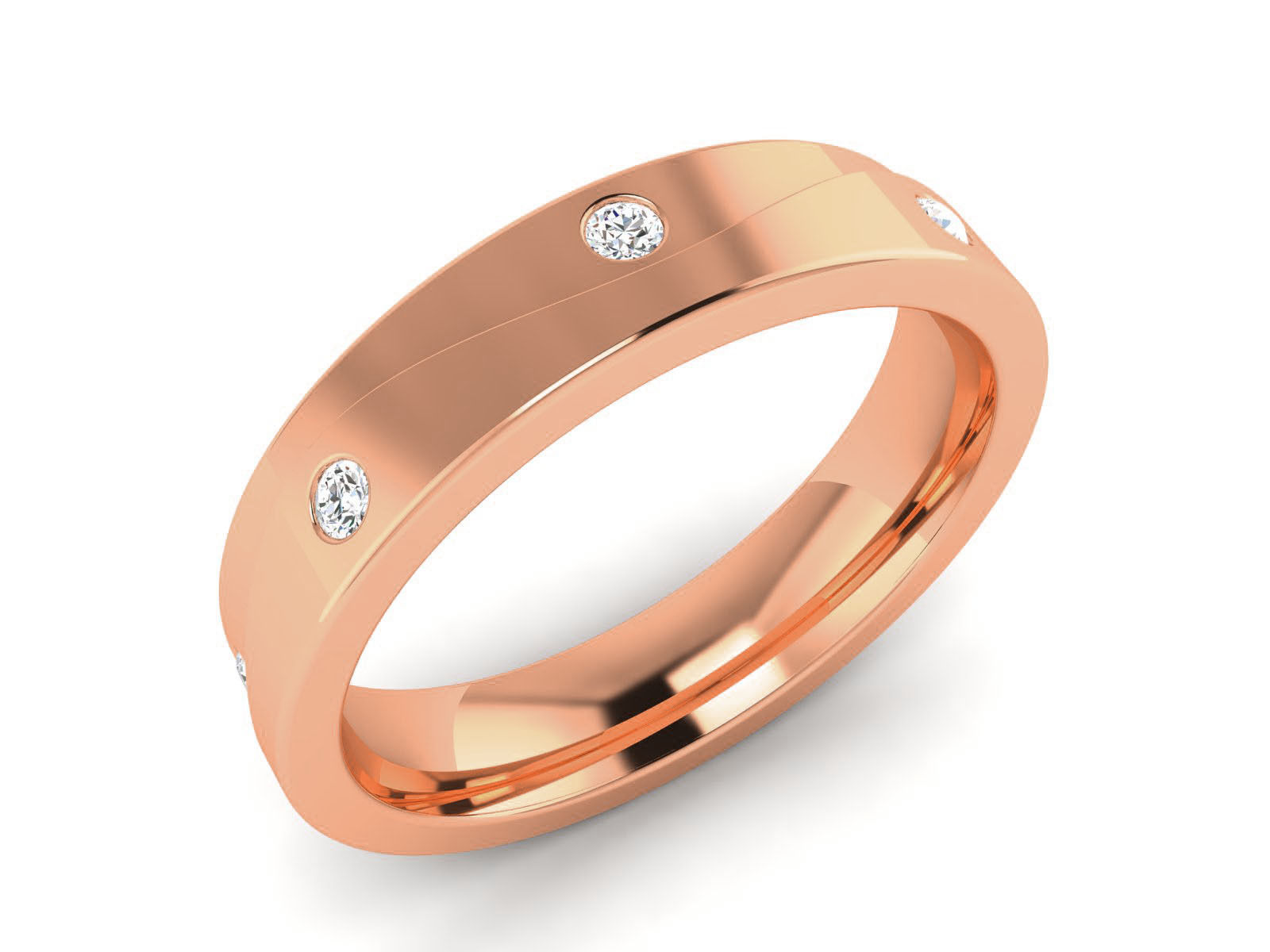 Women Band Ring 3dm render detail 3D print model_4