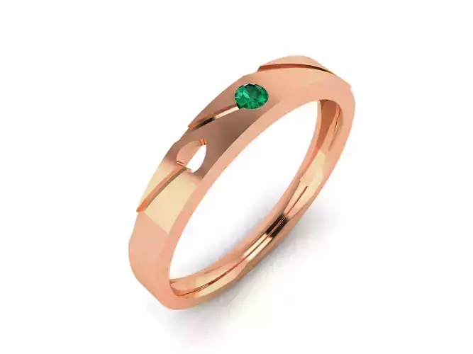 Women Band Ring 3dm render detail