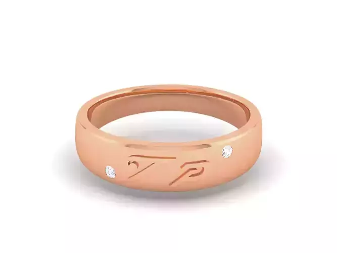 Women Band Ring 3dm render detail