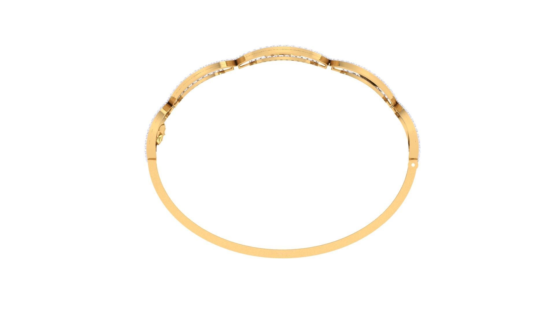 Women Bangle 3dm STL OBJ FBX Renders details 3D print model_4