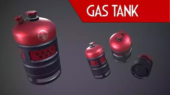 GAS TANK STYLIZED CARTOON