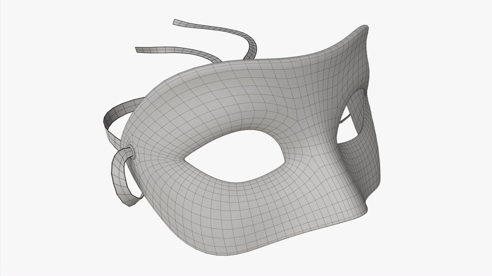 Carnival Venetian Mask 03 3D model_6