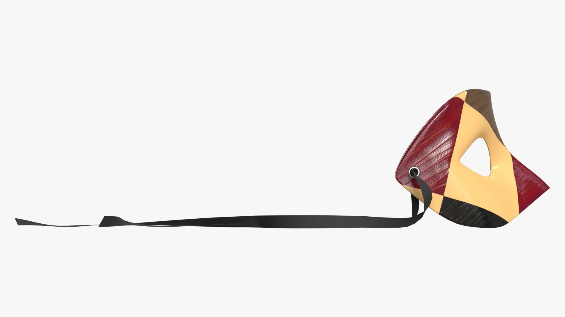 Carnival Venetian Mask 03 3D model_5