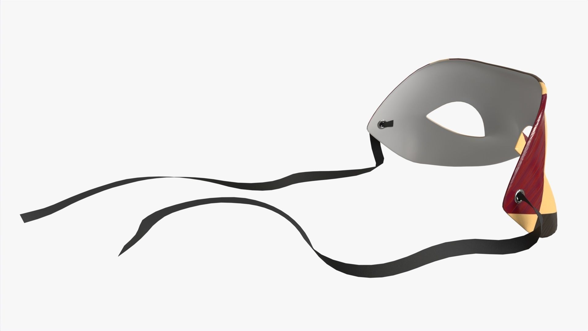 Carnival Venetian Mask 03 3D model_3