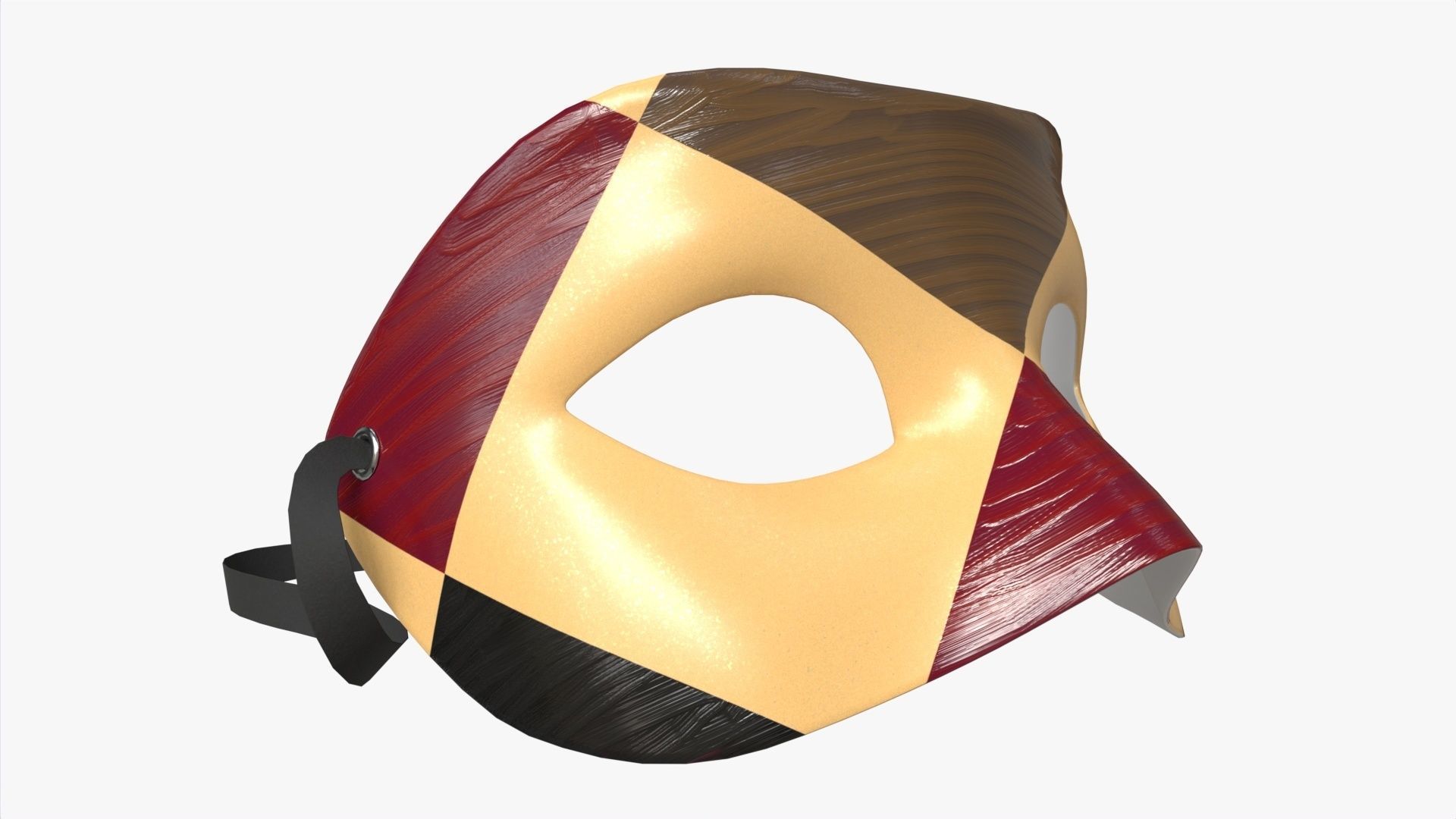 Carnival Venetian Mask 03 3D model_1