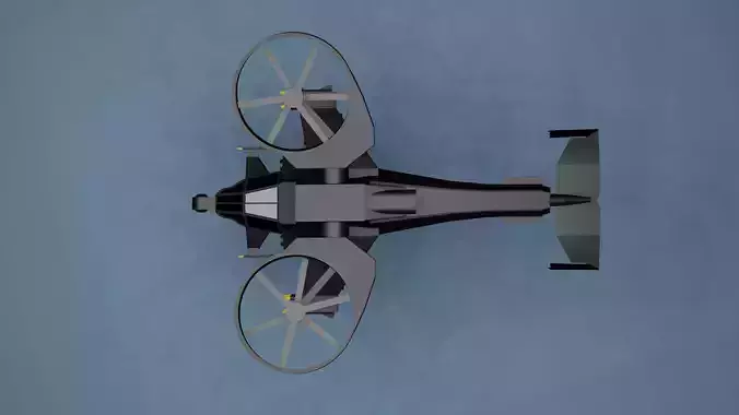Low Poly Scorpion Gunship From Avatar