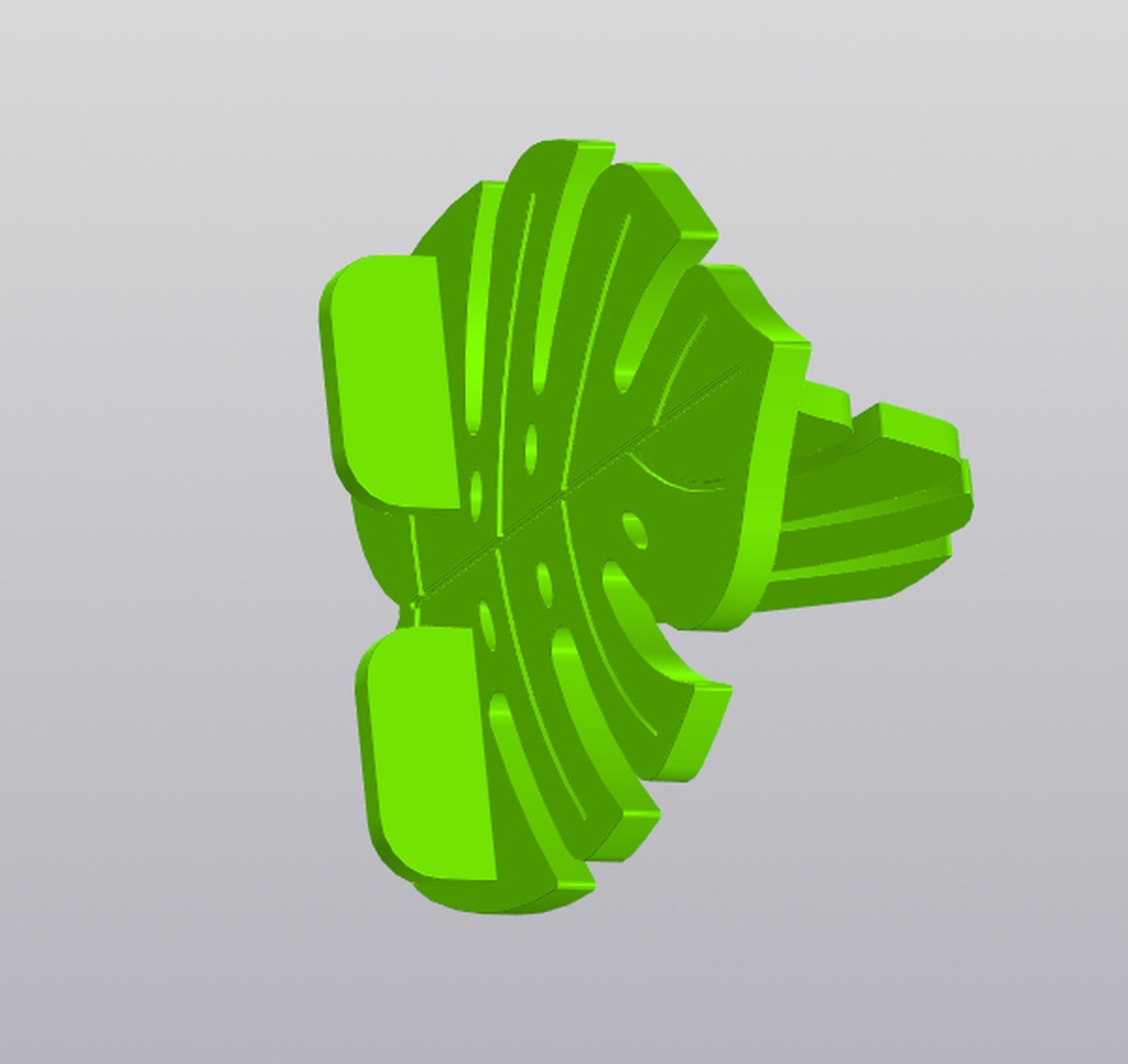 Phone Holder Monstera 3D print model_4