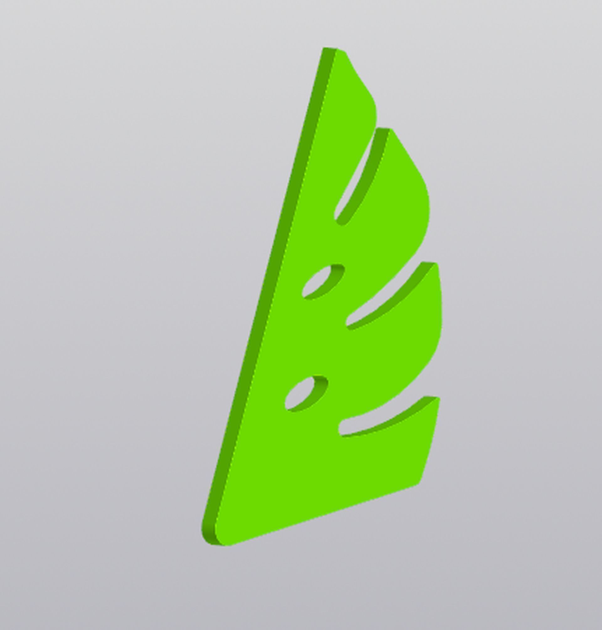 Phone Holder Monstera 3D print model_15