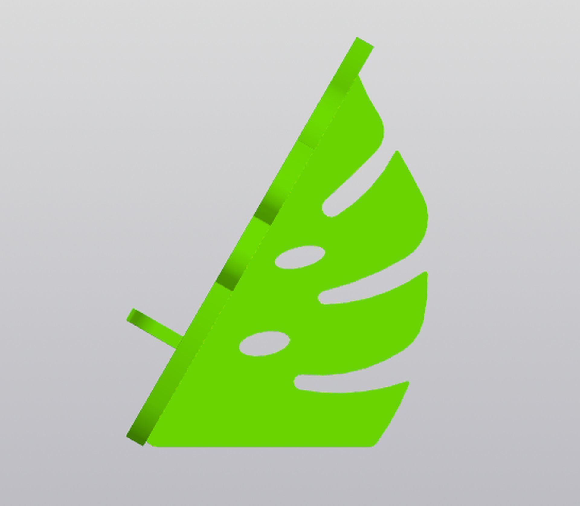 Phone Holder Monstera 3D print model_1