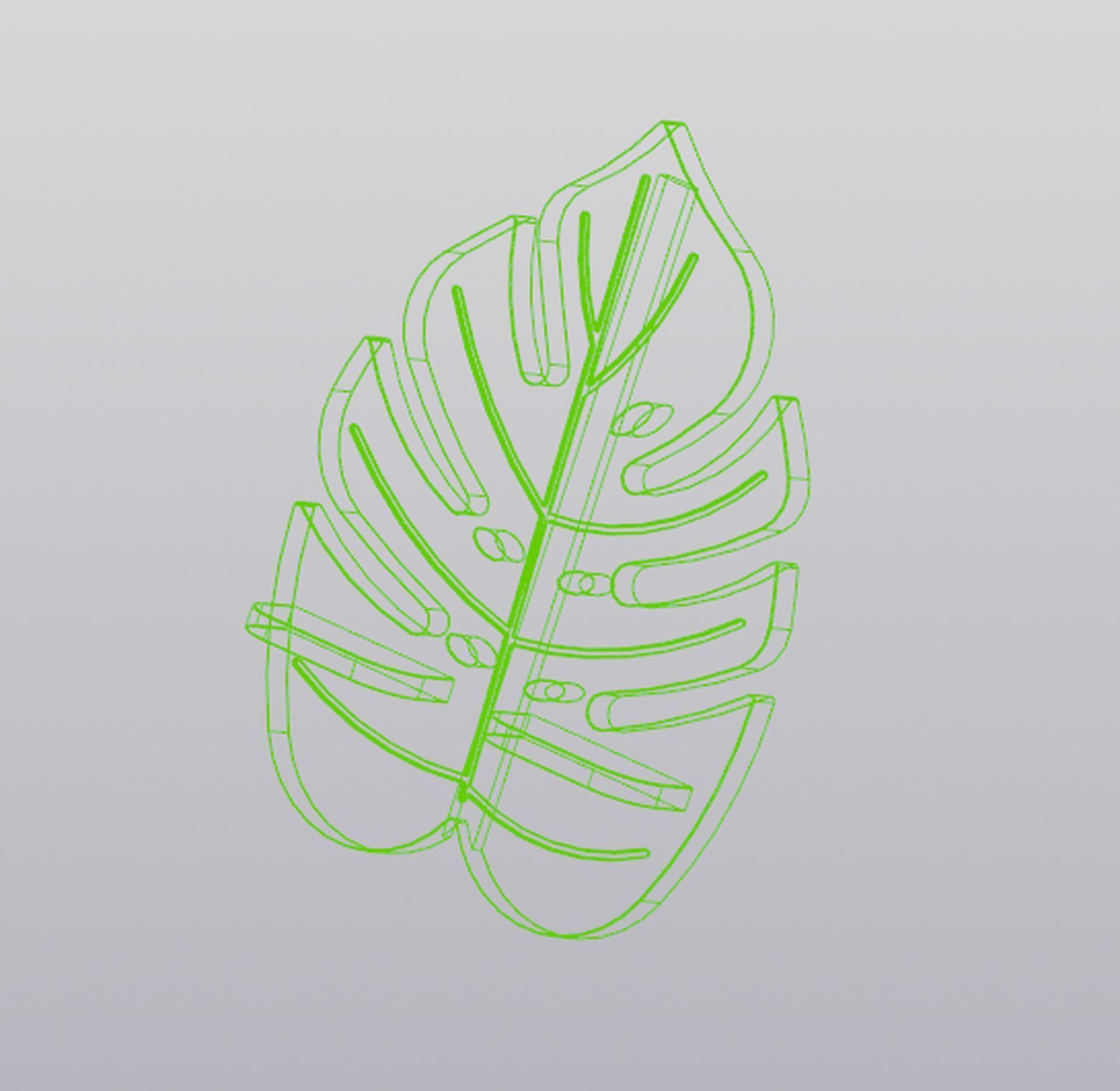 Phone Holder Monstera 3D print model_14