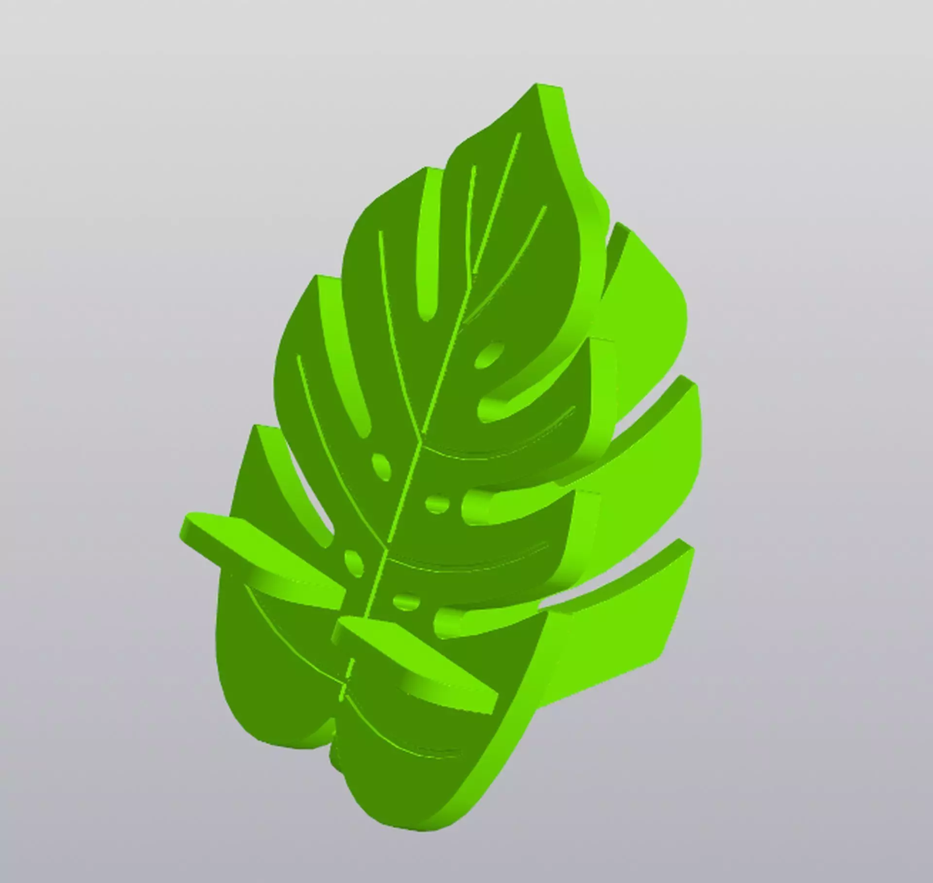 Phone Holder Monstera 3D print model_0