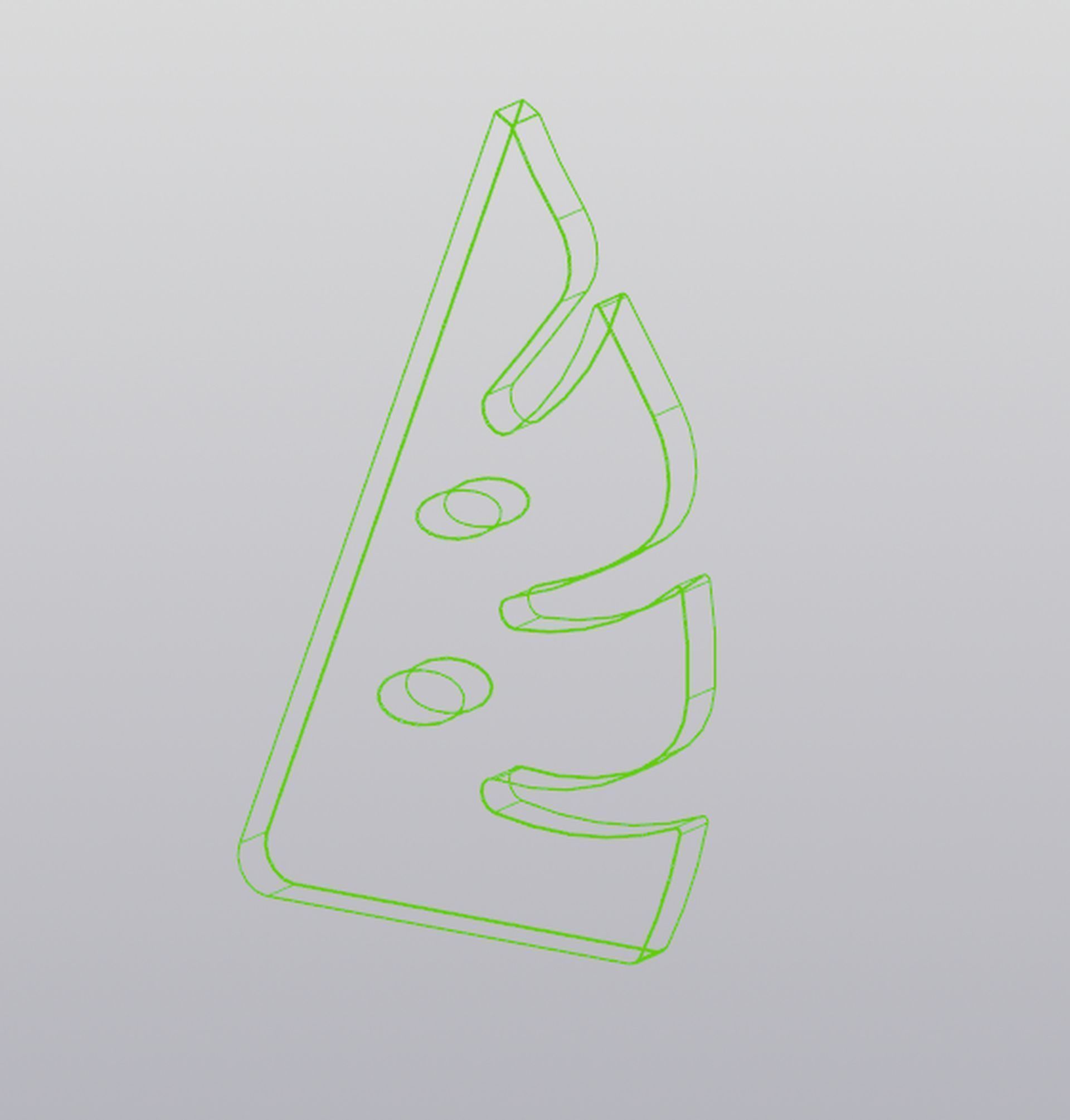 Phone Holder Monstera 3D print model_19