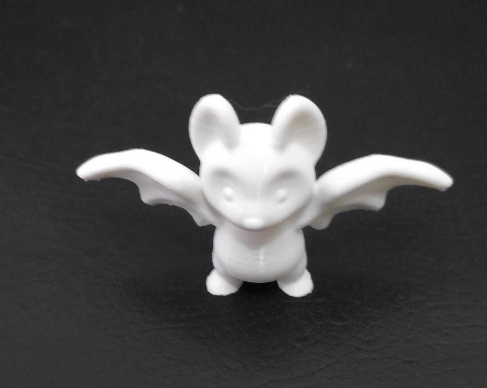 Baby Bat Open Wings 3D print model_12