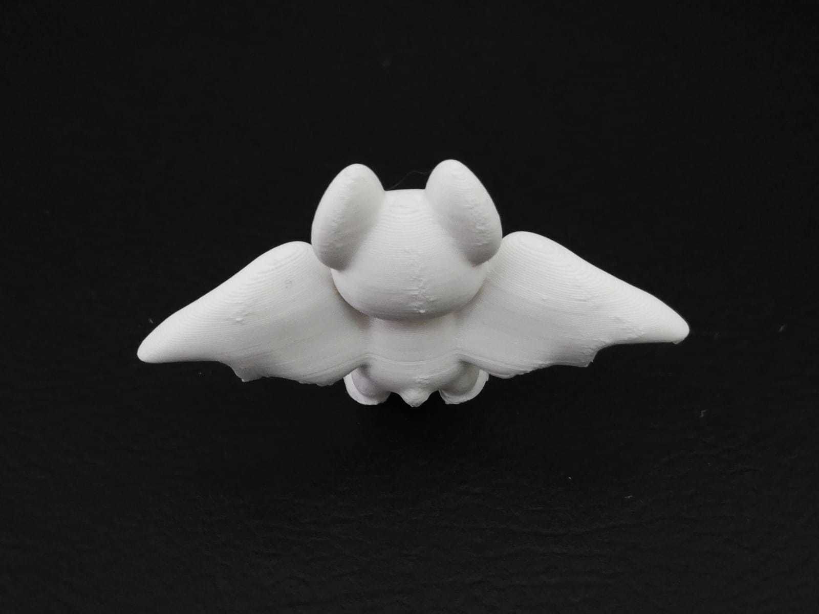 Baby Bat Open Wings 3D print model_8