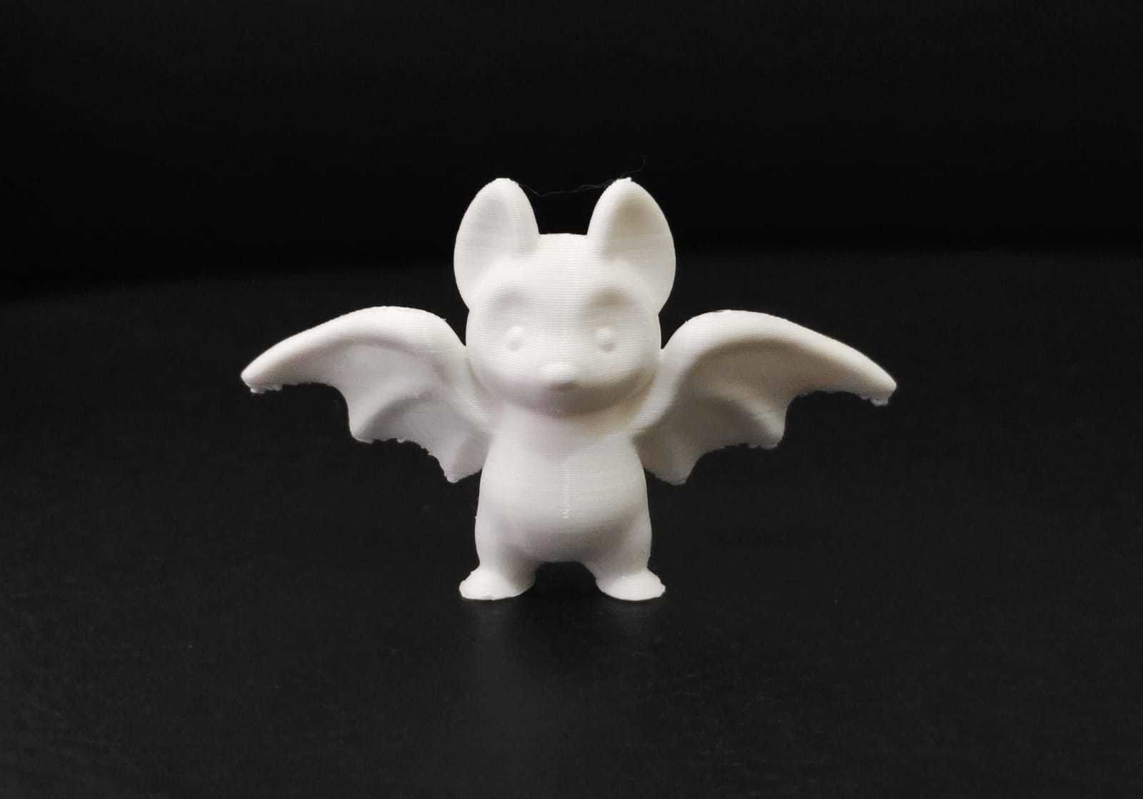 Baby Bat Open Wings 3D print model_11