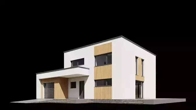 Modern House ID078 3D model