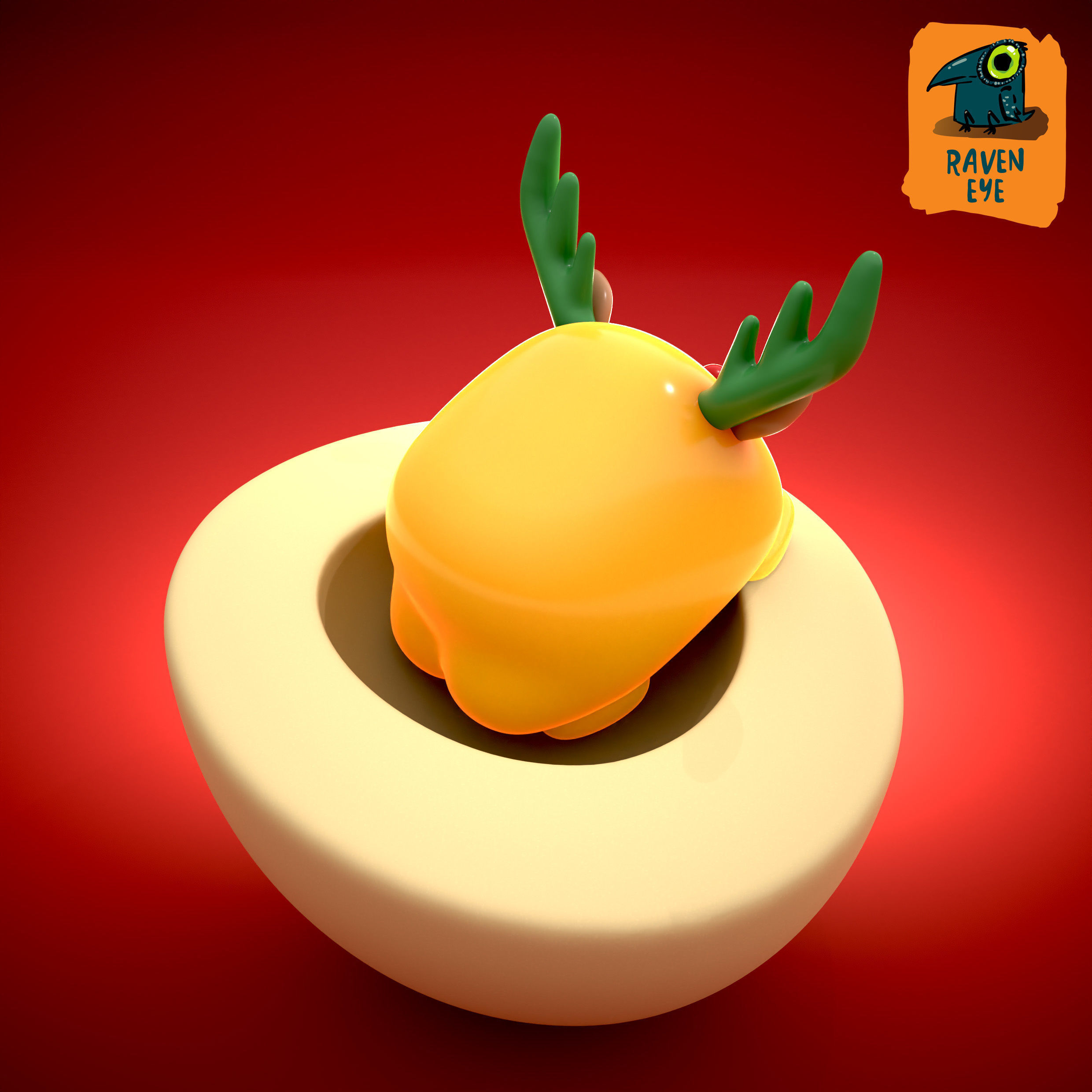 Gudetama Christmas Special Free 3D print model_1